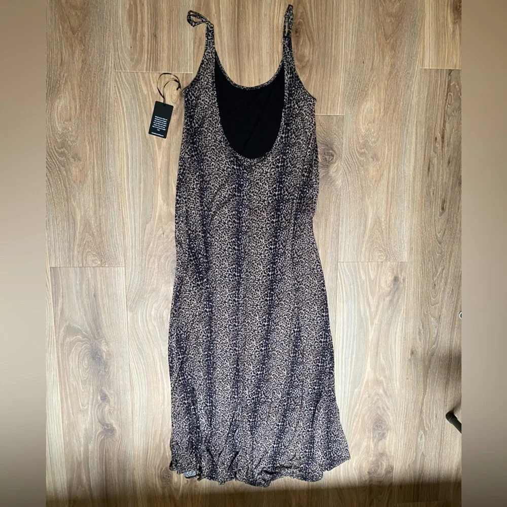 NEW MICHAEL LAUREN LEOPARD MAXI DRESS - Picture 3 of 5